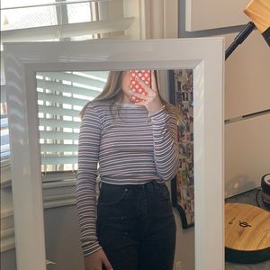 Stripped brandy long sleeve tshirt